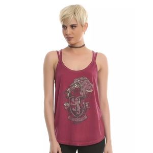 Hot Topic Harry Potter Red Gryffindor Lion Strappy Tank Top Womens Size M